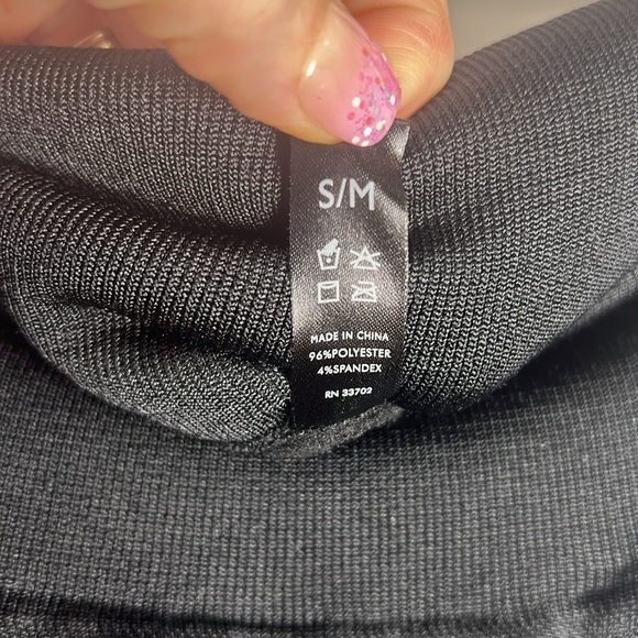 Nine West Fleece Lined Leggings Size S/M Black - Picture 3 of 9